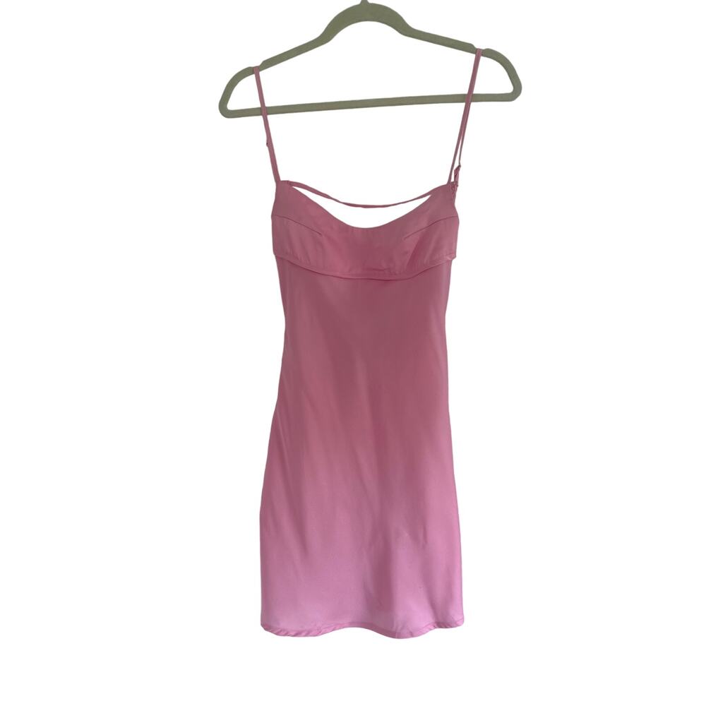 Edikted pink mini dress Sz Xs 100% polyester used great condition